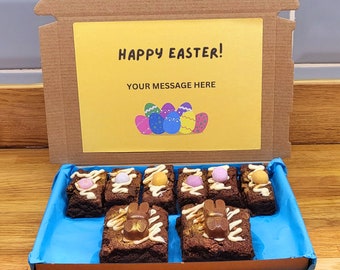 Easter Brownie Gift Box, freshly baked, Letterbox friendly