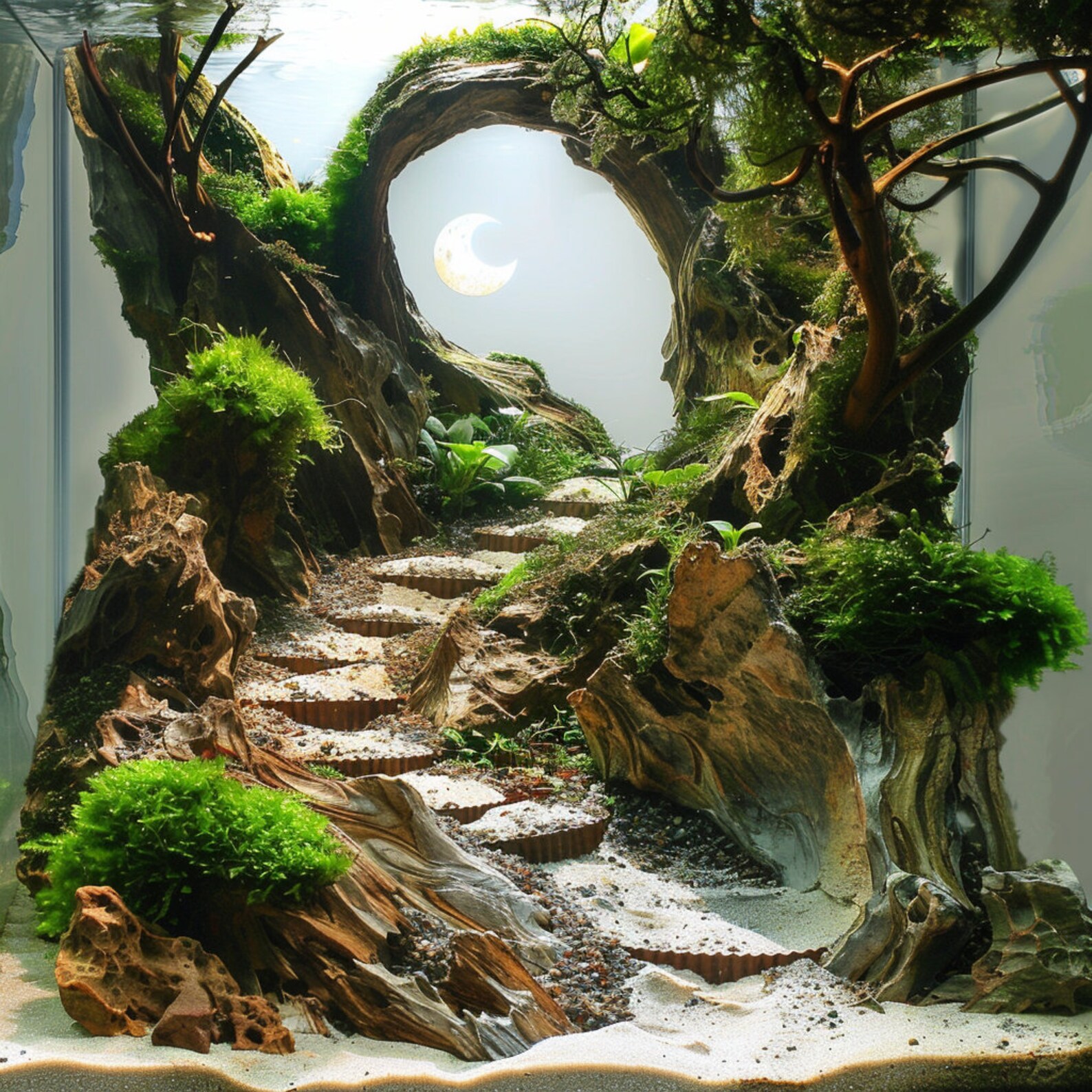 Picture of Aquarium Driftwood Decor, Aquarium Cave, Aquarium Hardscape, Decoration ...