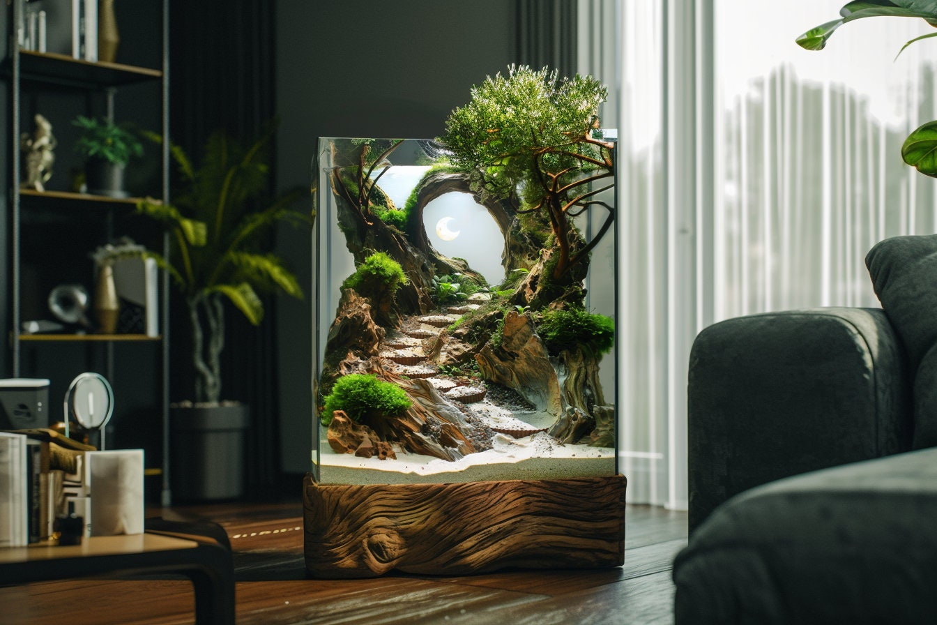 Picture of Aquarium Driftwood Decor, Aquarium Cave, Aquarium Hardscape, Decoration ...