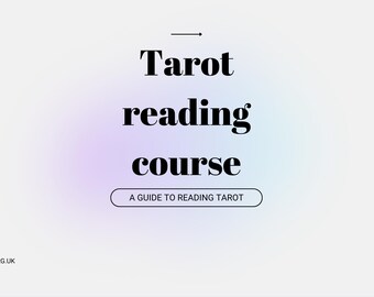 Tarot reading course digital download