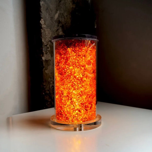 Amber Lamp - Etsy