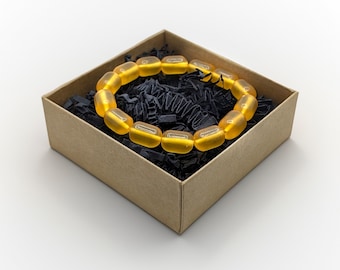Frankincense Bracelet (Naturally yellow and polished)
