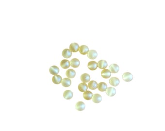 Naturally yellow frankincense round beads for jewelry making