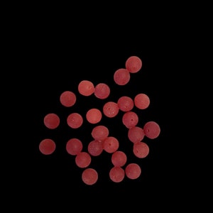 Natural frankincense round beads (colored red) for jewelry making