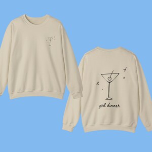 Girl Dinner Sweatshirt, Girl Dinner Shirt, Girl Dinner Gift, Gift for Her, Fun Crewneck, Fun Hoodie, Trendy Hoodies, Oversized Crewneck