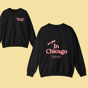 Chicago Sweatshirt, State Crewneck, llinois Hoodie, Chicago Travel, Chicago Merch, Chicago Crewneck, Retro Crewneck, Vintage Sweatshirt