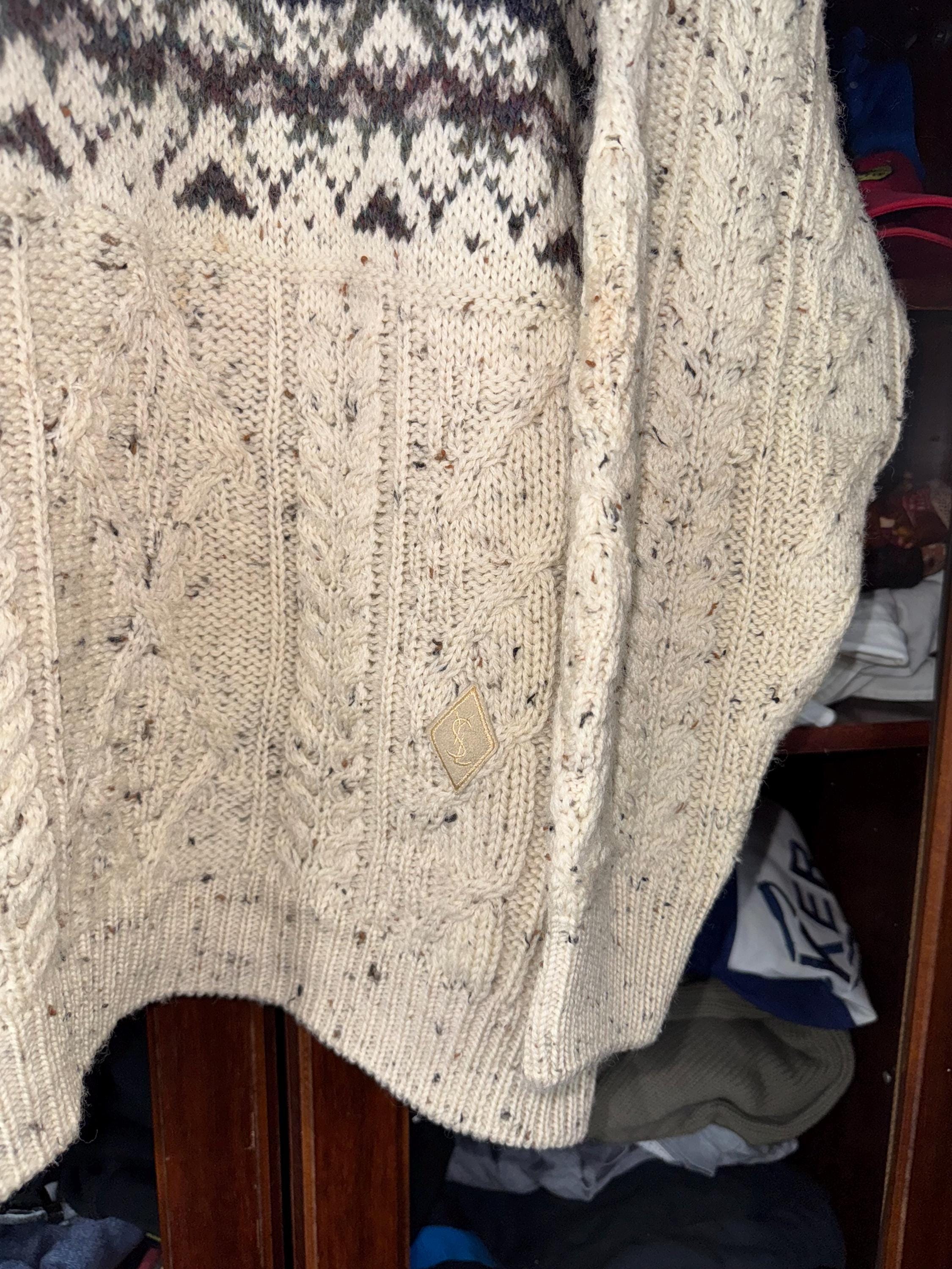 トップス 80s-90s Yves Saint Laurent wool knit Vintage YSL 90s Yves Saint Laurent Boy MultiColor Knit