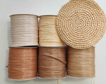 Raffia yarn, Natural yarn, Yarn for sale, Paper yarn, Raffia bag, Yarn paper, Natural crochet yarn, Crochet hat yarn,  crochet bag yarn