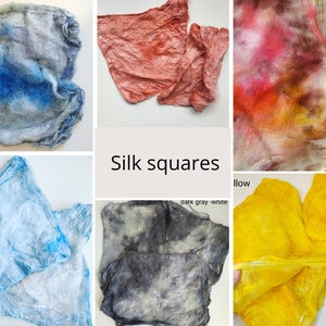 wet felting, Mulberry silk, silk roving, spinning silk, set of silk, Price for 10 gr (0,35 oz)