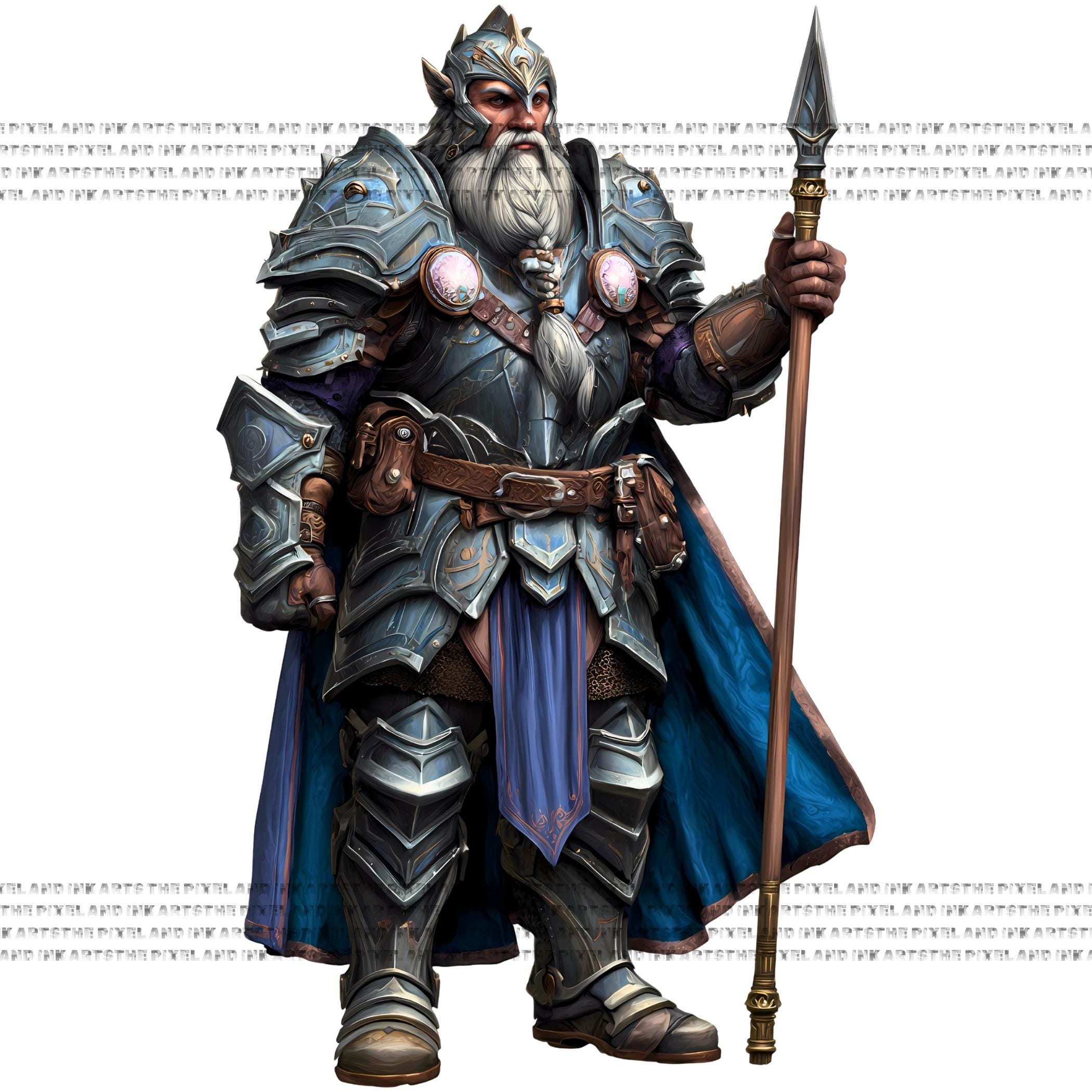 Fantasy Dwarf PNG Bundle | RPG Character Clipart Tabletop Gaming ...