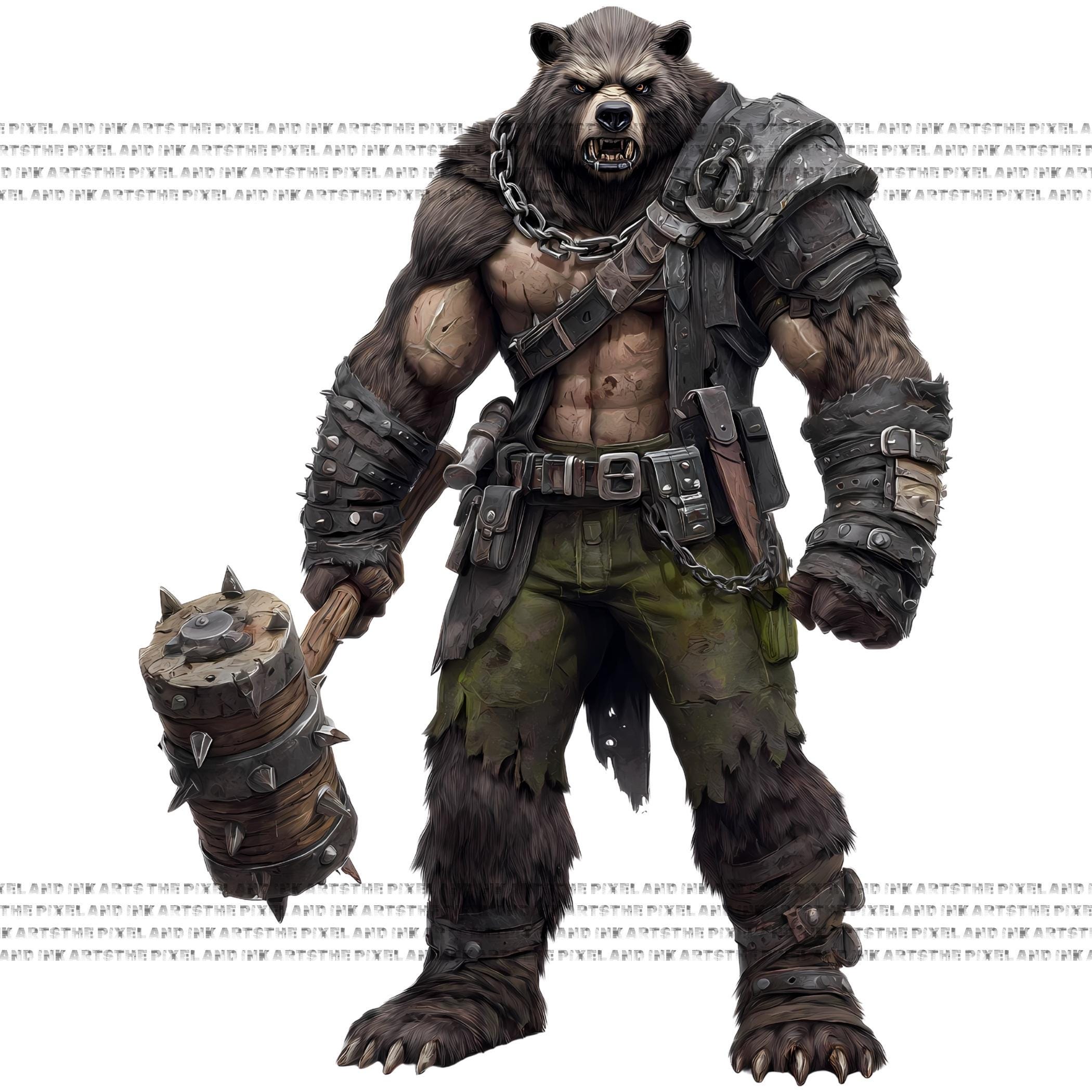 Mutant Example Fantasy Mutant Character Art TTRPG Monster Png Bundle, Grimdark Battle Map ...