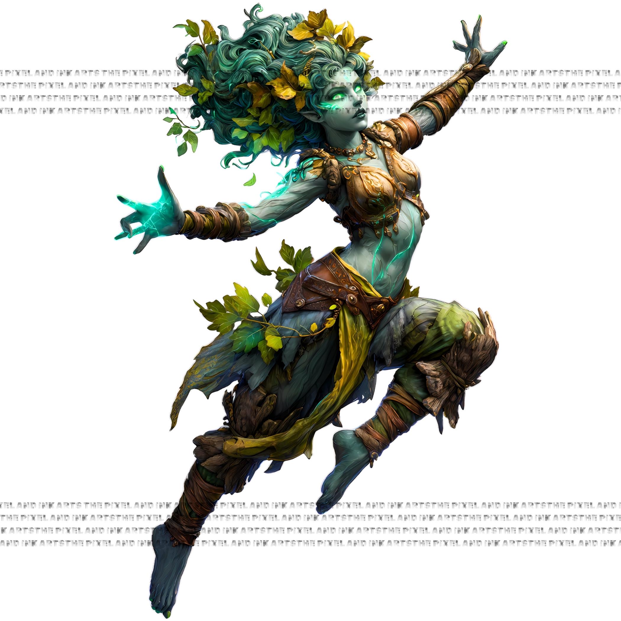 Treefolk Mask Dryad Treefolk PNG Bundle 50+ Mystical Nature Clipart TTRPG Assets Dnd ...