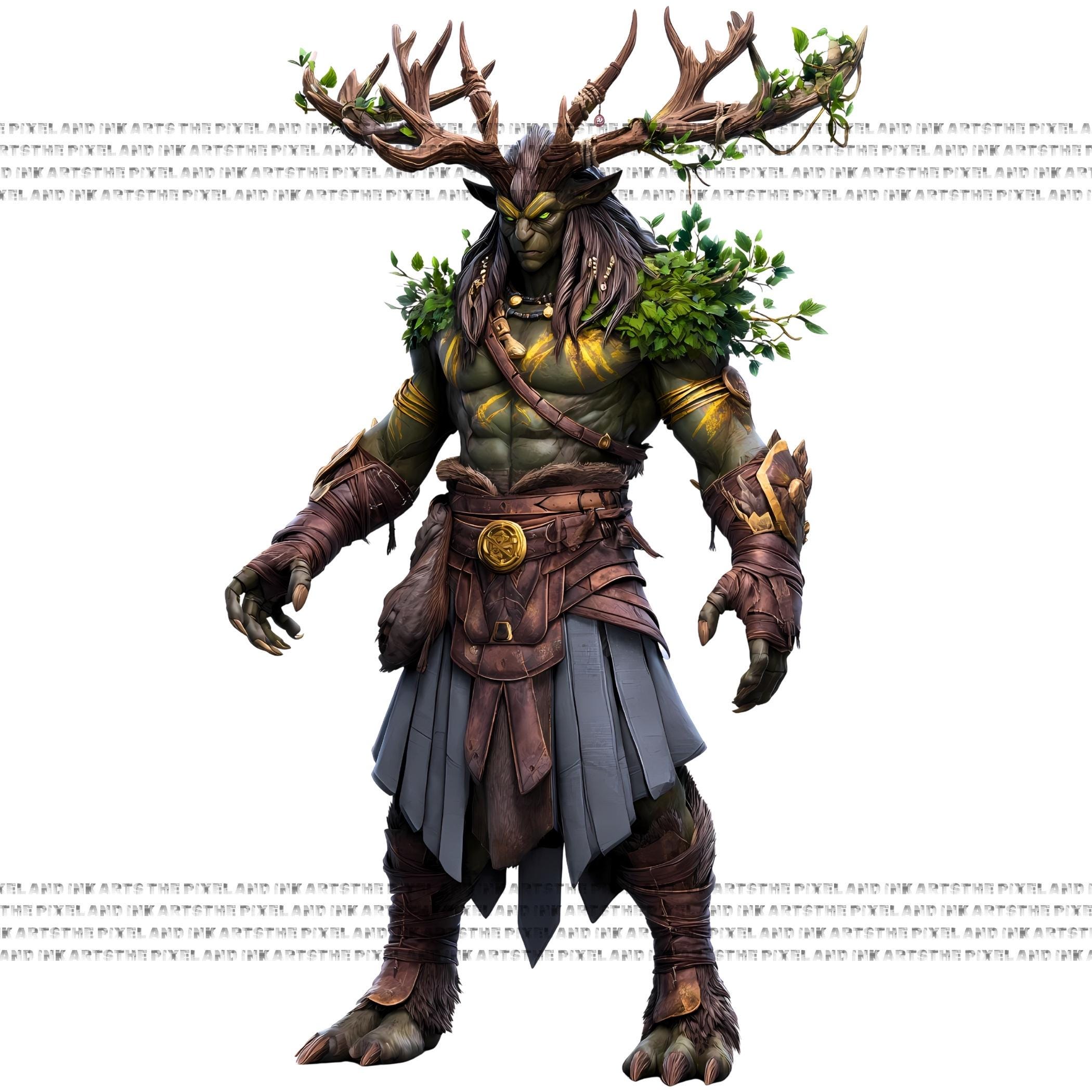 Guardian Treefolk Nature Spirits Clipart Bundle | Mystic Druid PNG | Junk Journal ...