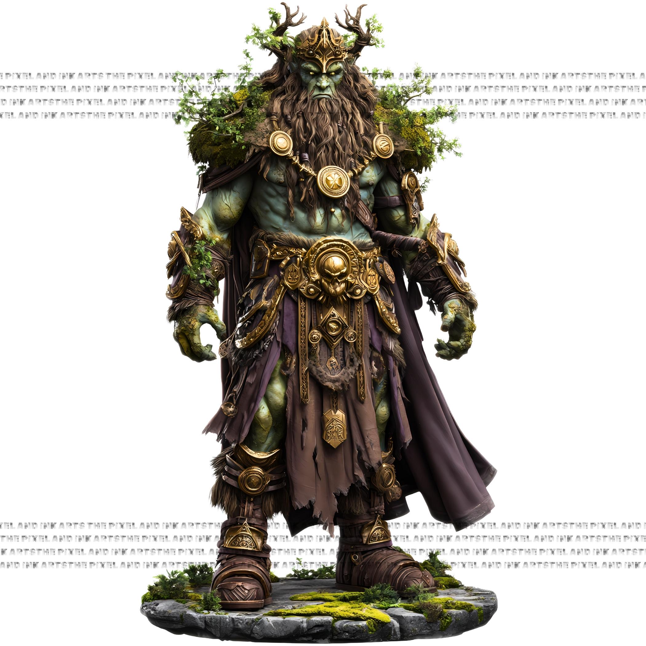 Guardian Treefolk Nature Spirits Clipart Bundle | Mystic Druid PNG | Junk Journal ...