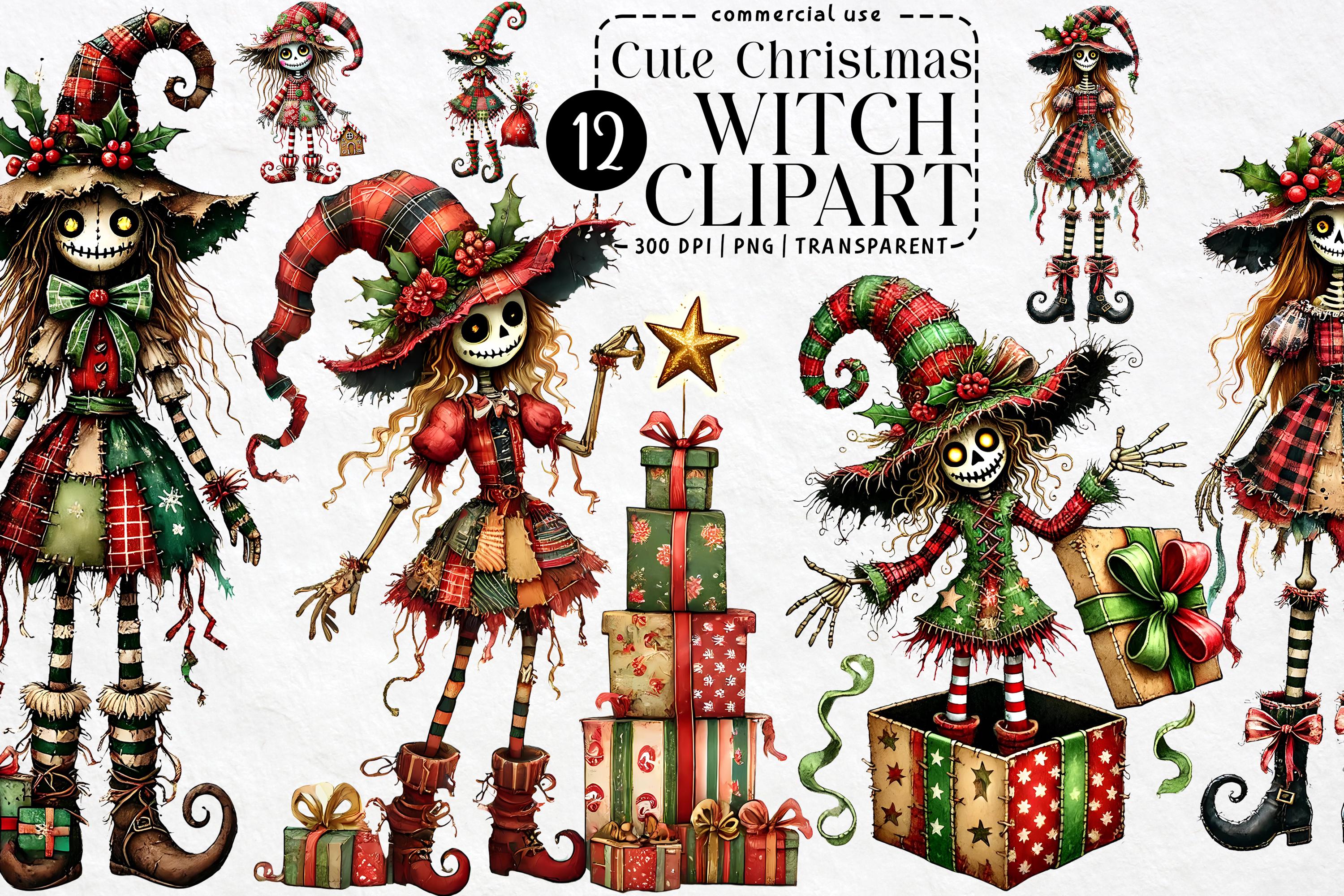 witch様　クリスマスカード Christmas card gothic witch - Etsy 日本