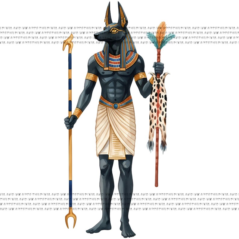 Ancient Egyptian Gods and Goddesses PNG Bundle Watercolor Mythology ...