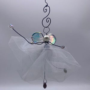 Regalo per neonato, una giostrina da fata, unica fatta a mano, baby shower, camera da letto speciale per compleanno, cameretta con carta pergamena scritta "fata benedizione".