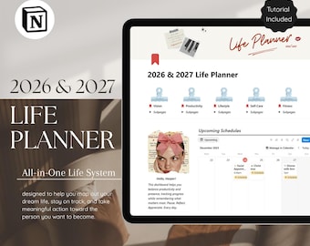Notion Life Planer 2026 | Ziele & Habit Tracker (Digital Template)