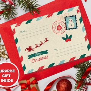 Printable Christmas Card Digital Instant Download Christmas Card, Holiday Card, Vintage Christmas Card, Digital Christmas Card Template