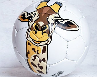 Football girafe fait à la main