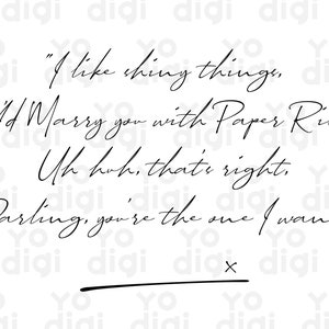 Bagues en papier Taylor Swift lettre d'amour numérique, exprimez vos émotions sincères, cadeau attentionné pour votre bien-aimé, à imprimer et à personnaliser dès maintenant