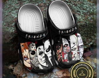 Friends Horror Movies Shoes, Friends Halloween Shoes, Horror Men Shoes, Horror Women Shoes, Scary Movie Shoes