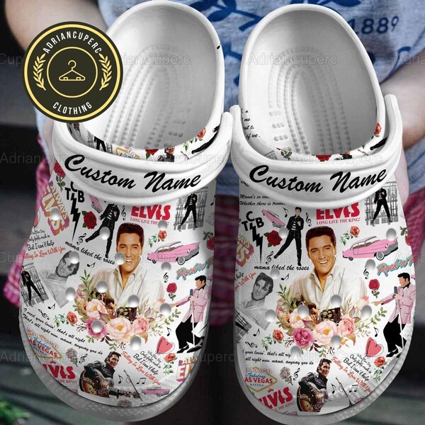 Benutzerdefinierte Elvis Presley Schuhe, Elvis Presley Sandalen, Elvis King Herren Sandalen, Elvis King Schuhe, Rock And Roll Schuhe, Elvis Presley Fan Geschenk