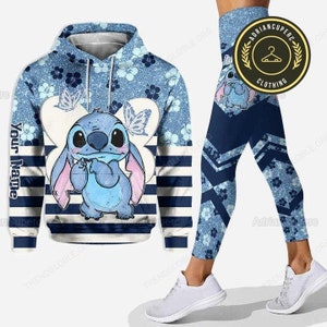Mengen Women's Men's Gifts Aesthetic Clothes Stitch 3D Graphic Design Hoodie Jacket Kids Sweatshirt Casual Hoodie,Christmas Stitch Plus Size Sweaters(