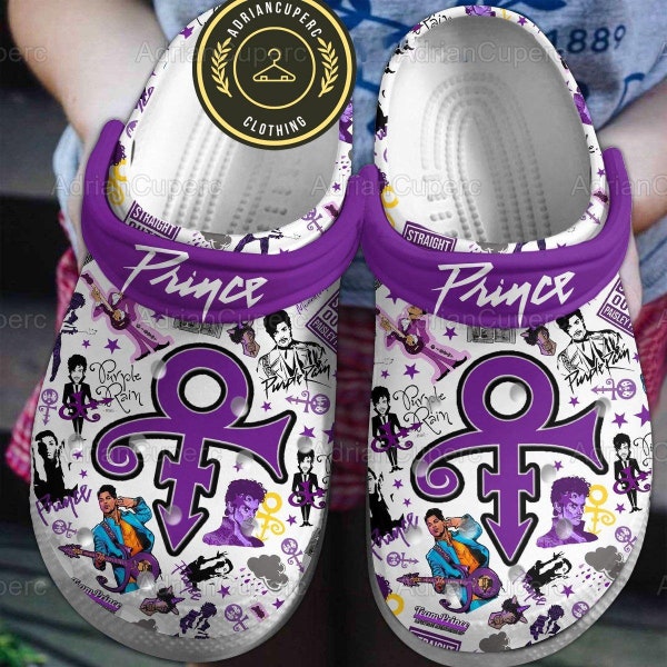 Prince Purple Rain Shoes, Prince Sandals, Prince Women Shoes, Prince Men Shoes, Rock And Roll Shoes, Music Lover Gift, Prince Fans Gift