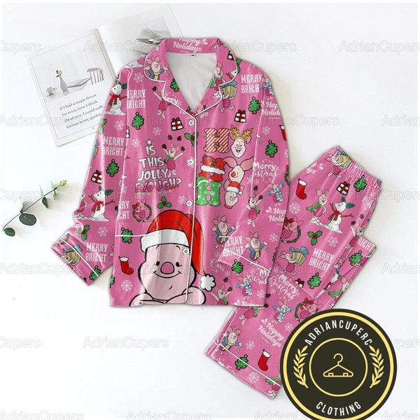 Ferkel Winnie The Pooh Pyjamas Set, Ferkel Pyjama Set Frauen, Ferkel Weihnachten Shirt, Set Pyjamas, Disney Pyjamas Hose