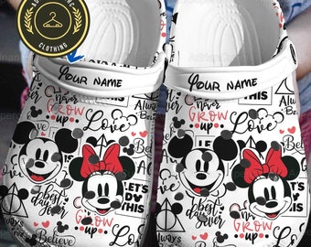 Chaussures Mickey Minnie personnalisées, chaussures Mickey, chaussures Minnie, chaussures pour femmes de dessin animé, chaussures pour hommes, chaussures Mickey Mouse, cadeau pour couple Disney