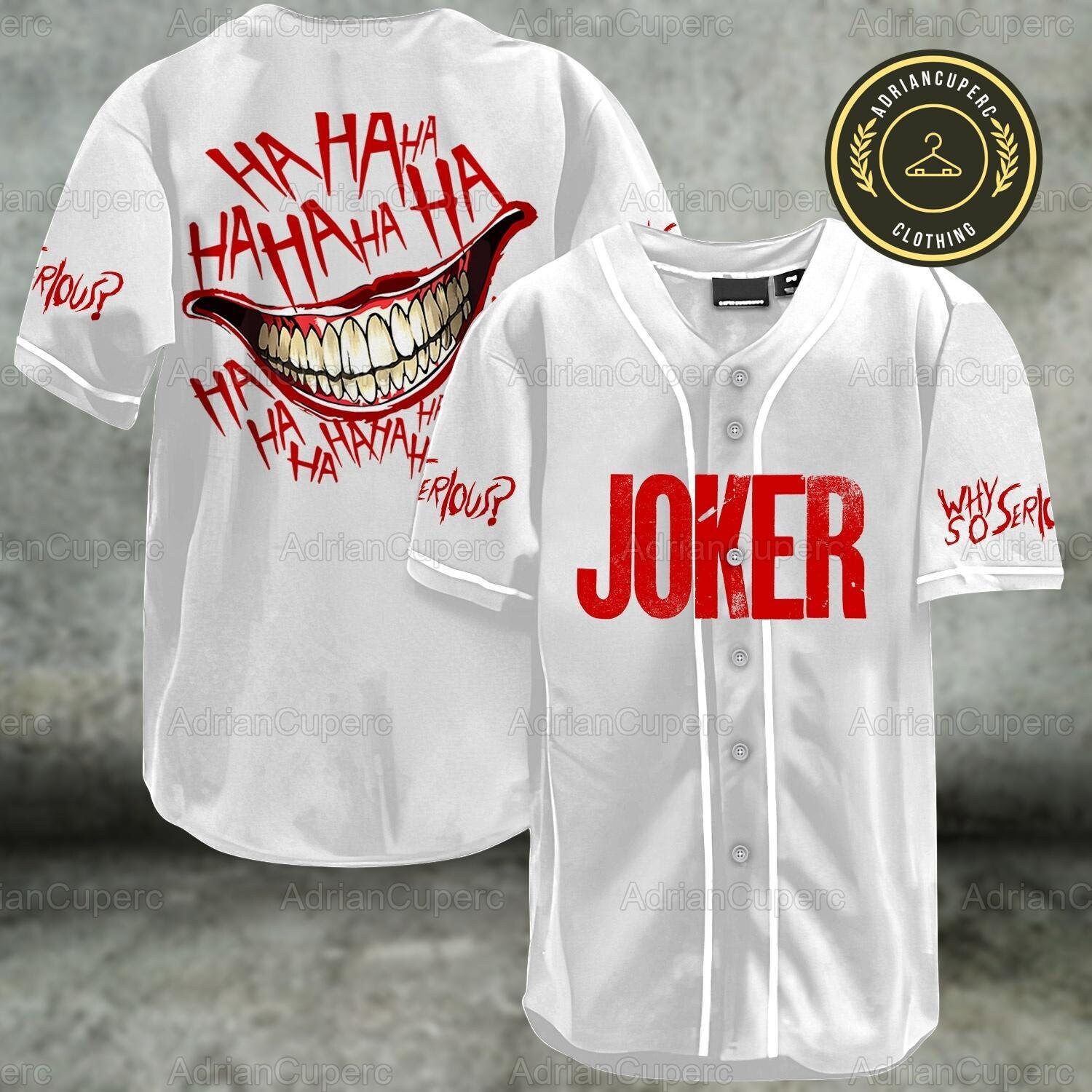 Joker Baseball Jersey, Joker Baseball Shirt, Joker Jersey Shirt