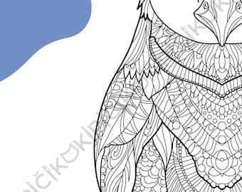 Penguin Mandala Coloring Page · Meditation, Stress Relief, Relaxation, Anxiety Relief · Instant PNG & PDF Download