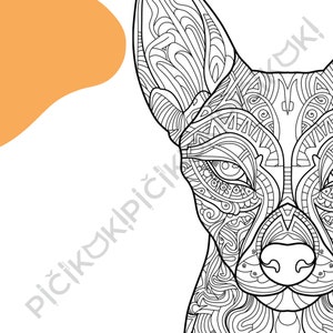 Xoloitzcuintli Mandala Coloring Page · Meditation, Stress Relief, Relaxation, Anxiety Relief · Instant PNG & PDF Download