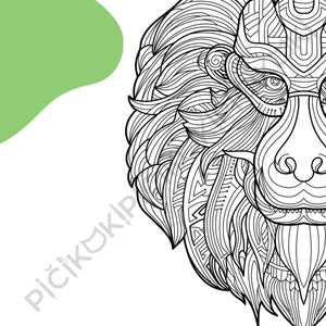 Mandrill Mandala Coloring Page · Meditation, Stress Relief, Relaxation, Anxiety Relief · Instant PNG & PDF Download