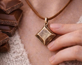 Tu chocolate favorito en bronce, collar con nombre y cuentas de colores brillantes, bonito y colorido collar personalizado para niñas, joyería con nombre personalizado.