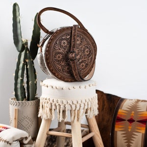 Western Leather Canteen Purse, Leather Purse, Hair On Cowhide Purse, Genuine Leather Purse, Western Crossbody Purse