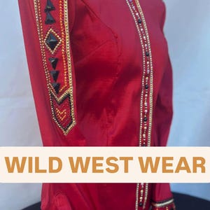 Western Women Red show shirt Western Pleasure Show Shirt Women Rail Shirt Western custom Rodeo Queen Show Shirt.