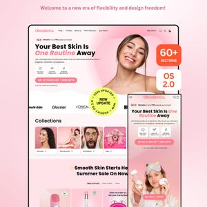 Lumin Beauty Shopify Theme: Minimal Boutique Website Template