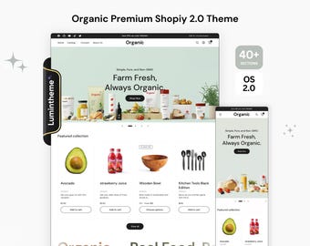 Organic Shopify 2.0 Theme: Boutique Website Template