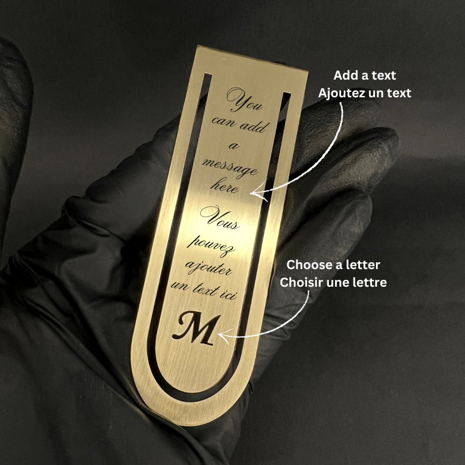Luxurious Metal Bookmark, Personalized Bookmark, Gift for Book Lovers ...