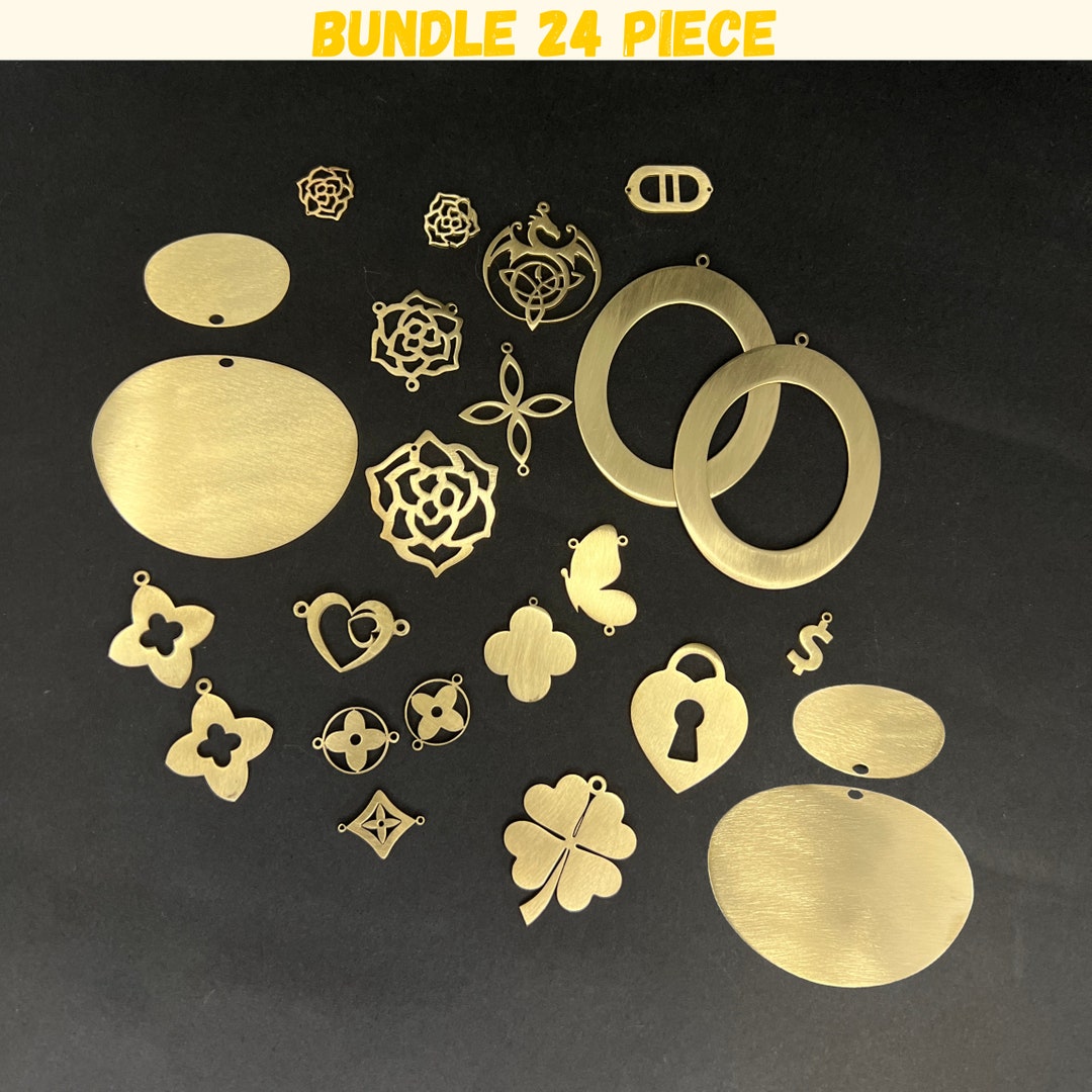 Assortment Pack of 24 Patterns for DIY Jewelry Making 24 Mixed Pieces ...