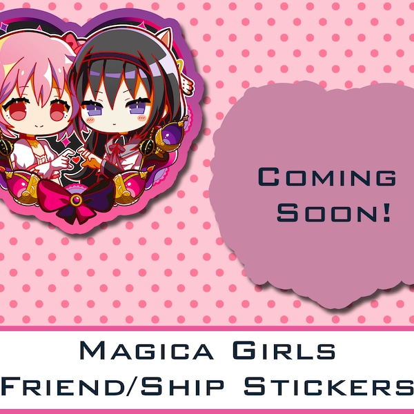 Magica Girls Friend/Ships Stickers - Magical Girls Mahou Shoujo, HoMa