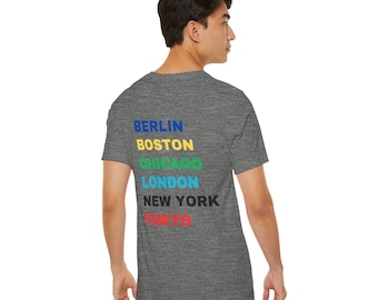 Marathon Six Star Tee: World Major Runner Gift