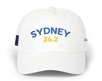 Sydney 26.2 Marathon Cap | Dad Cap with Finisher Embroidery