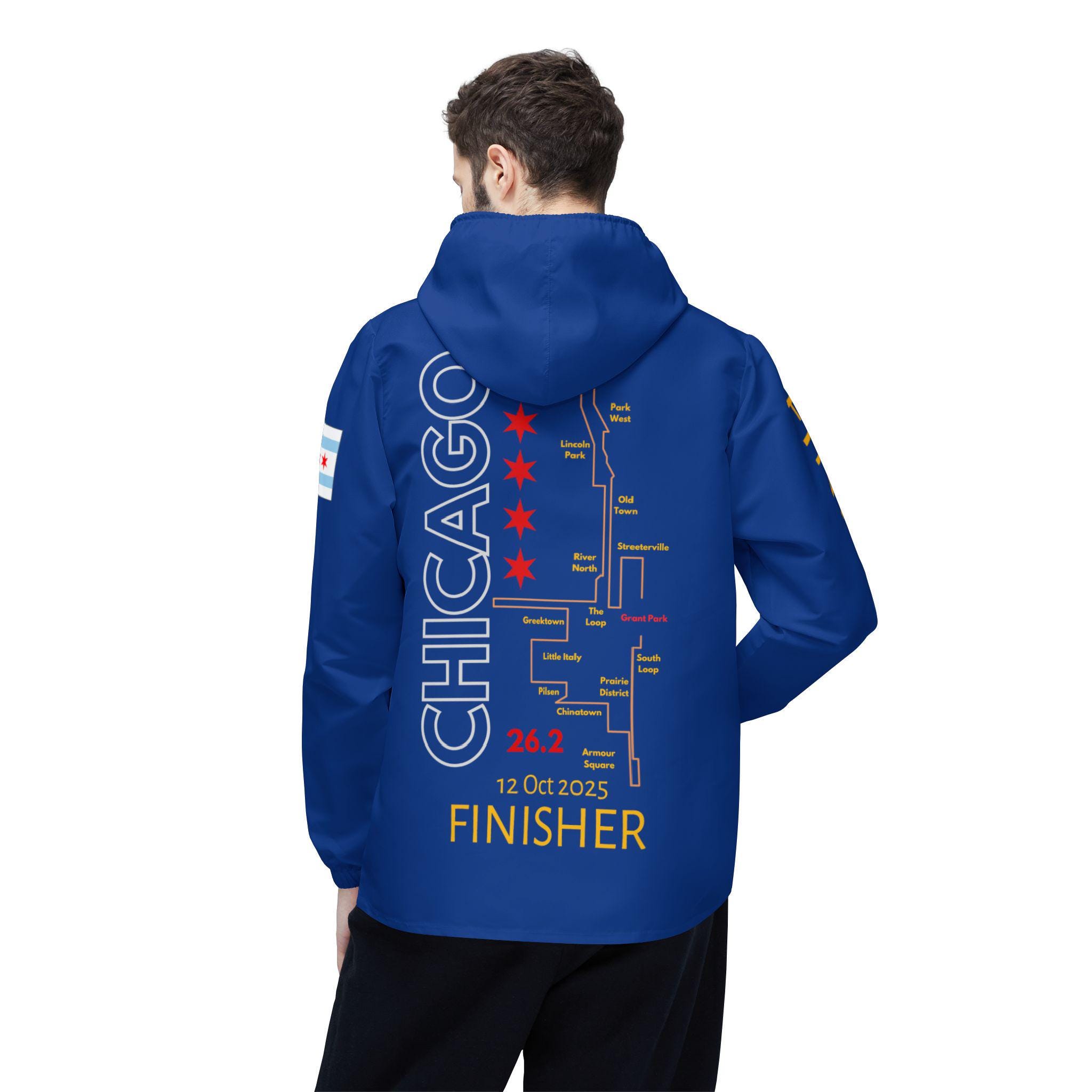 シカゴマラソン2025 フィニッシャーウィンドブレーカー：軽量