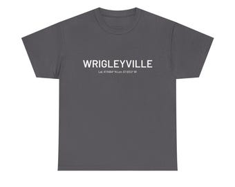 Wrigleyville Coordinates T-Shirt: Chicago Cubs Fan Unisex Tee