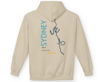 Copy of Sydney Marathon Route Hoodie | SYD 26.2 m finisher sweatshirt