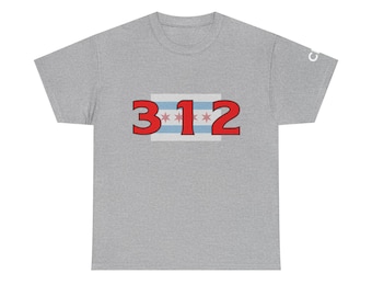 Chicago 312 Area Code Graphic Tee: Urban Street Style Unisex Top