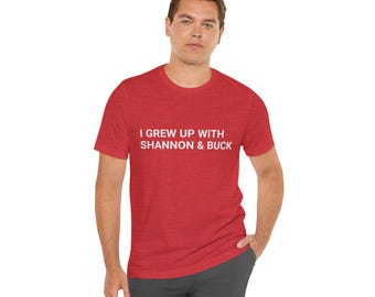 Shannon & Buck Baseball Tee: Nostalgic Sports Fan T-Shirt